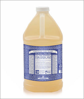 Dr Bronner Pure Castile Liquid Soap Peppermint 3.78lt