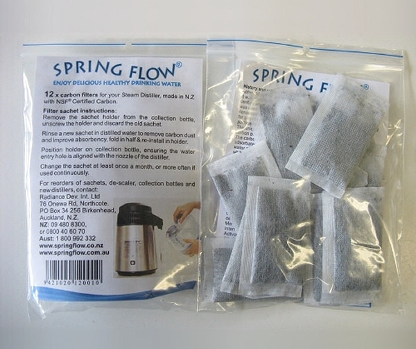 Spring Flow Distiller Carbon sachets (12 Pack)