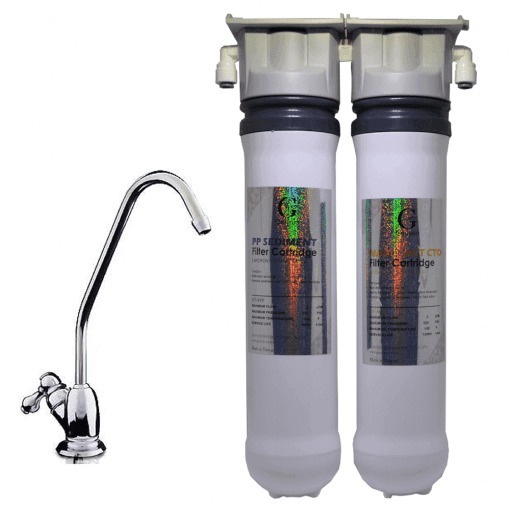 Nano Twin Undersink Quick Change Drinking Water Filter System