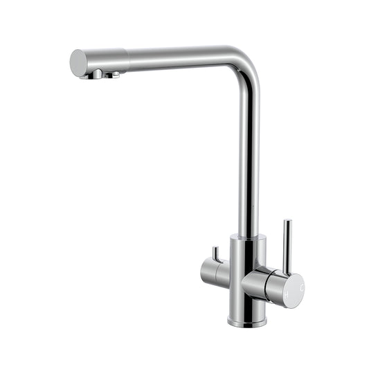 3 Way Sink Mixer - Chrome Square