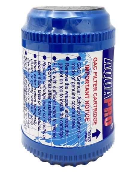 Aquapro Granular Activated Carbon (GAC) filter cartridge 5" x 2.5"