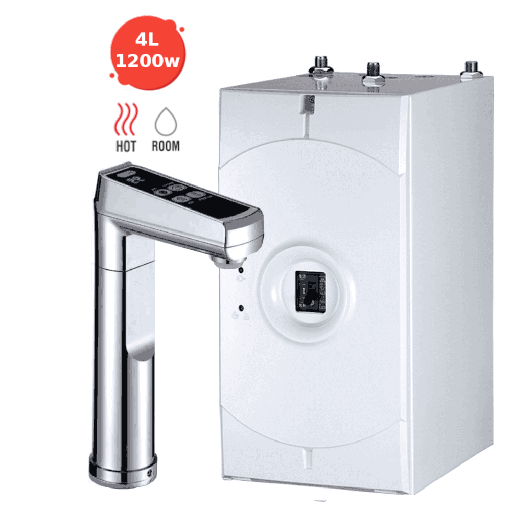 Everboil & Ambient Instant Filtered Water - 2BA | Chrome or Gunmetal Grey | 40 cups/hr