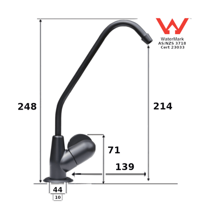 Filter Tap - Matte Black - Fin