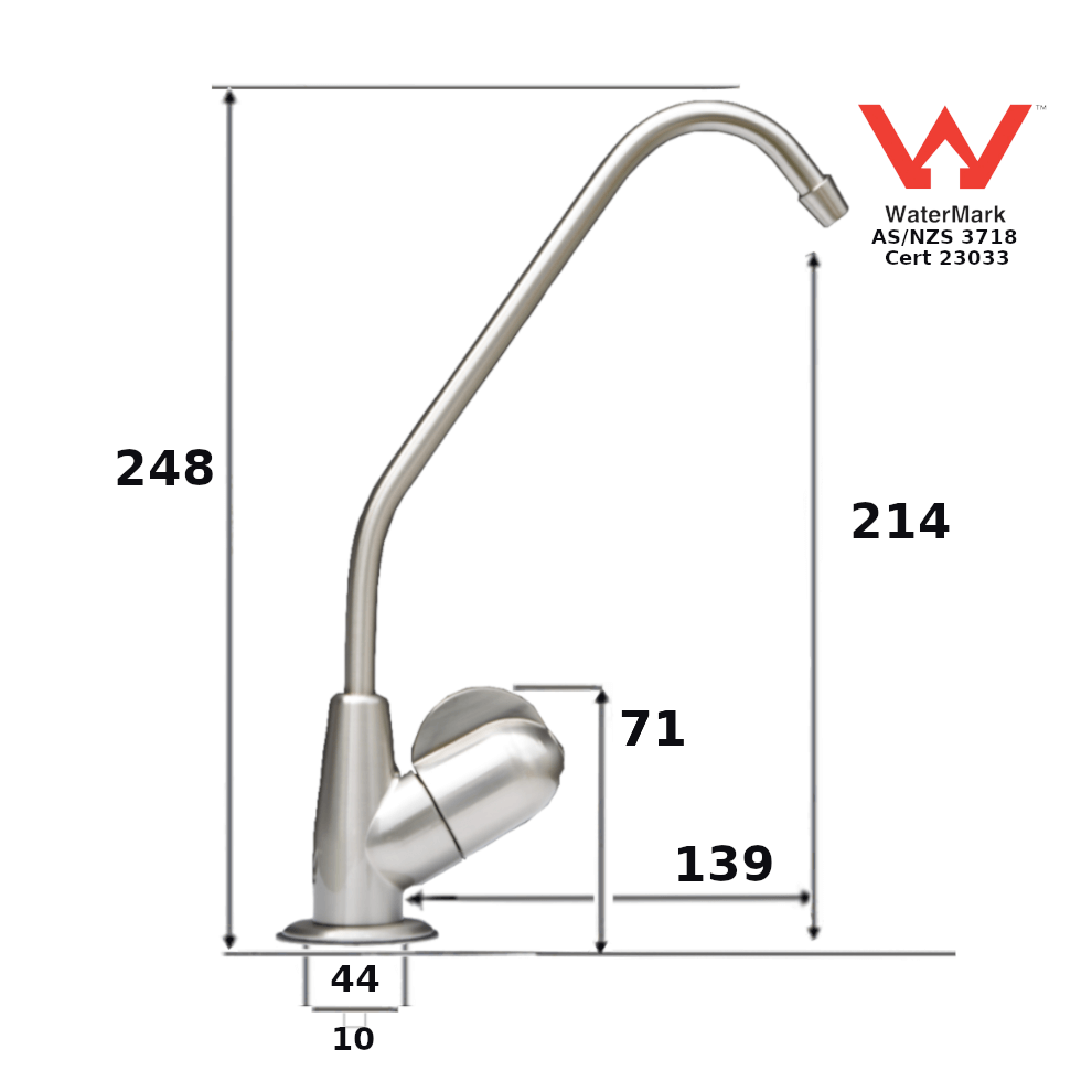 Filter Tap - Brushed Nickel - Fin