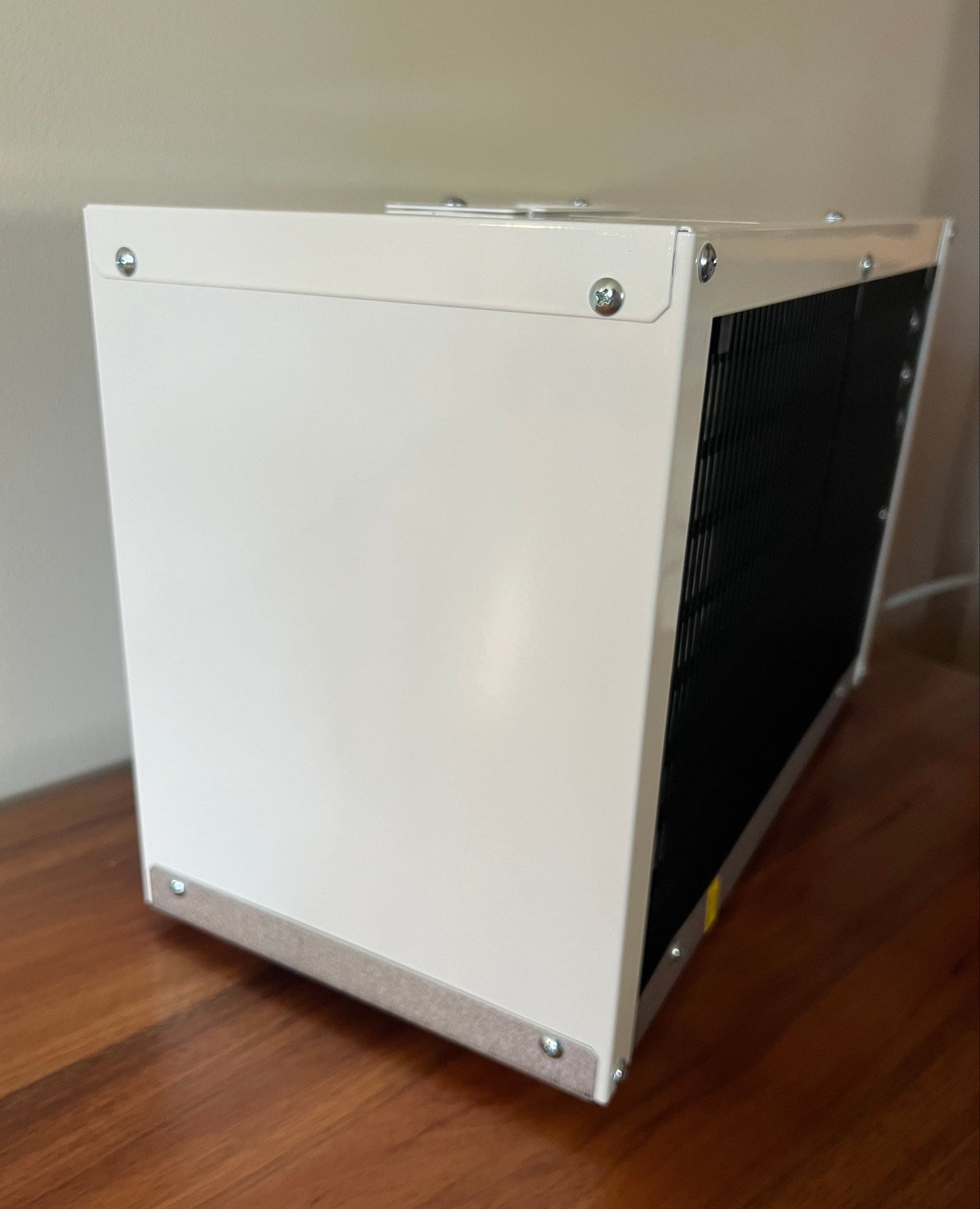 Front and side of the Waterworks IC8 under sink chiller