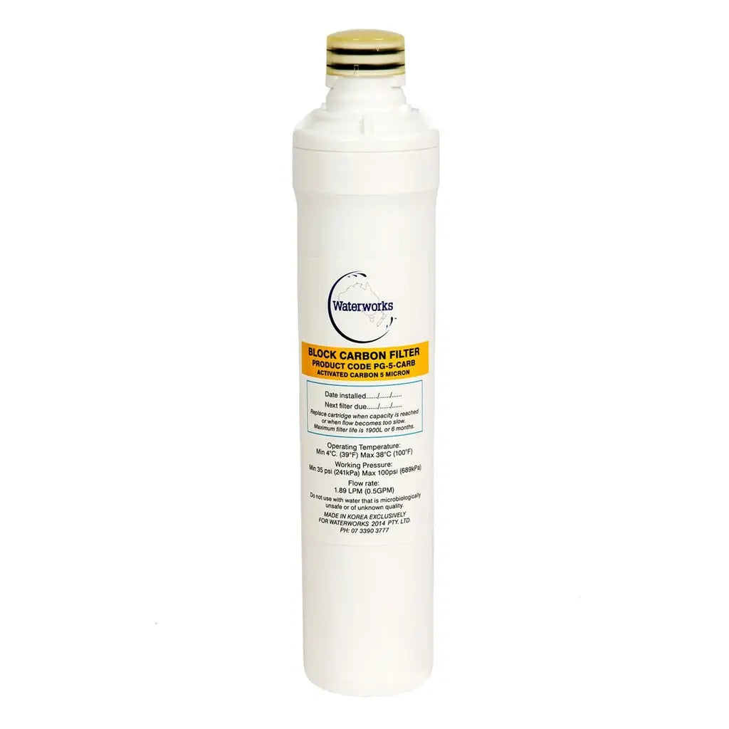 Waterworks Carbon Block Replacement Filter Cartridge
